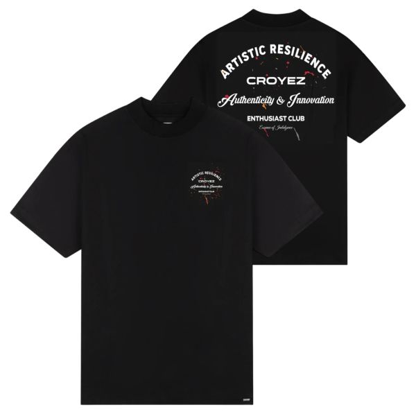 Croyez Enthusiast Club T-shirt Zwart