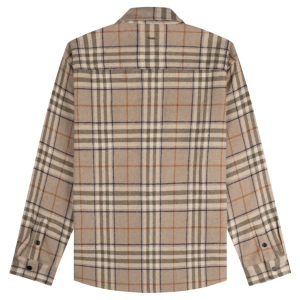Croyez Essence Flannel Overshirt Bruin/Beige
