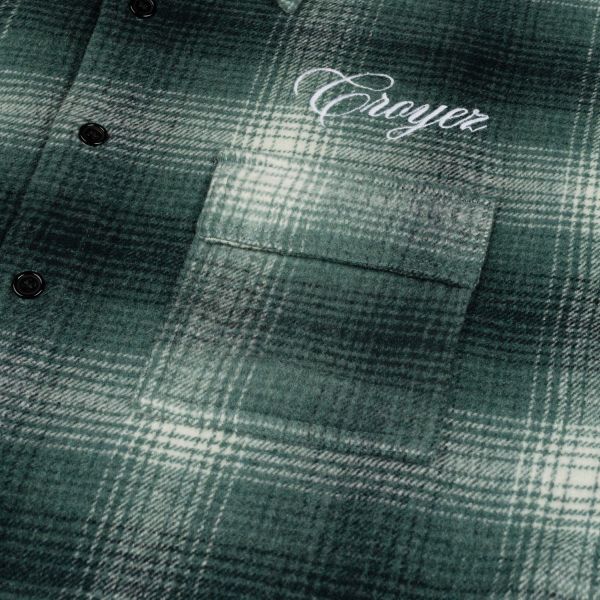 Croyez Essence Flannel Overshirt Groen/Zwart