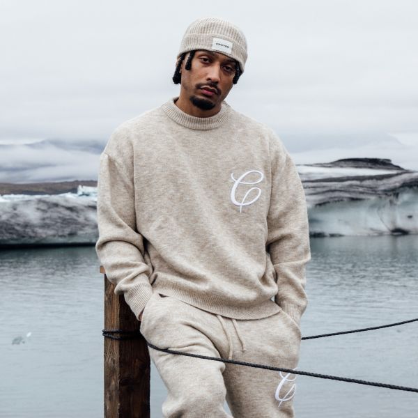 Croyez Essence Knit Sweater Beige