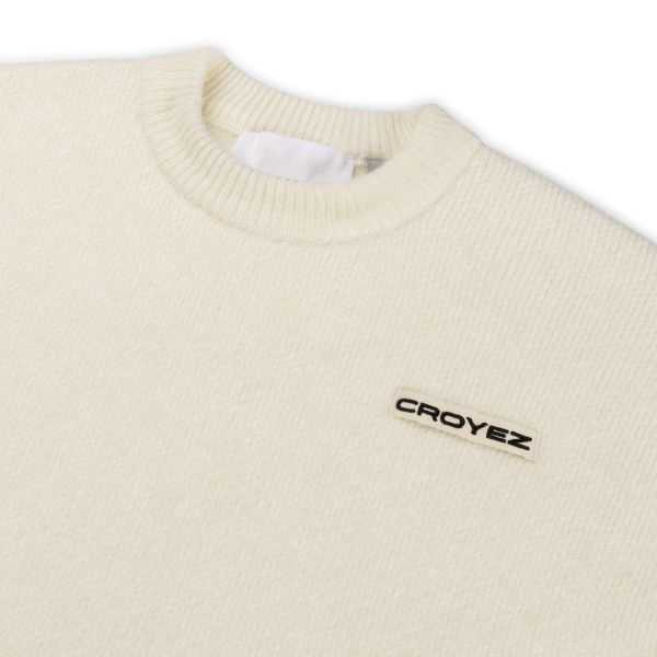 Croyez Étiquette Knit Sweater Off White