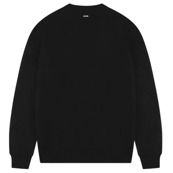 Croyez Étiquette Knit Sweater Zwart