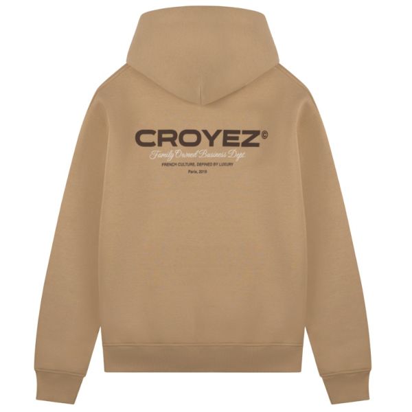 Croyez Family Owned Business Hoodie Beige