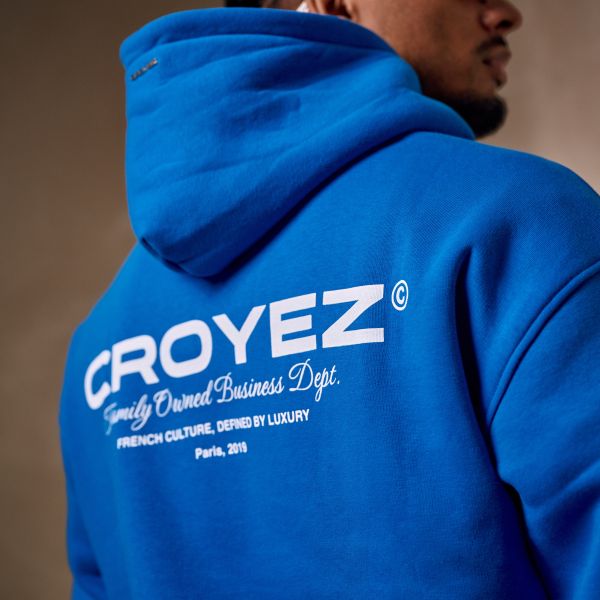 Croyez Family Owned Business Hoodie Blauw