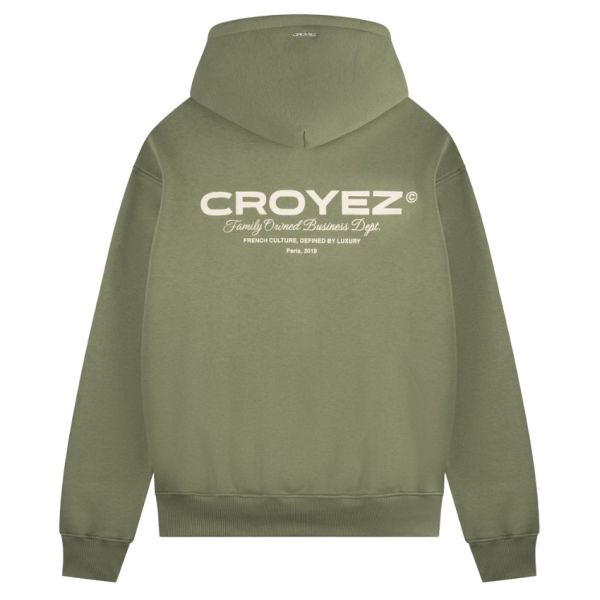 Croyez Family Owned Business Hoodie Donker Groen