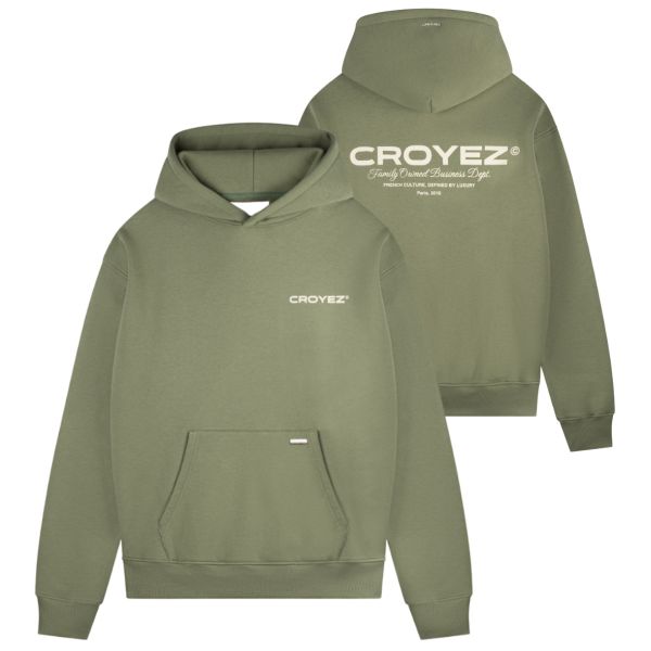 Croyez Family Owned Business Hoodie Donker Groen