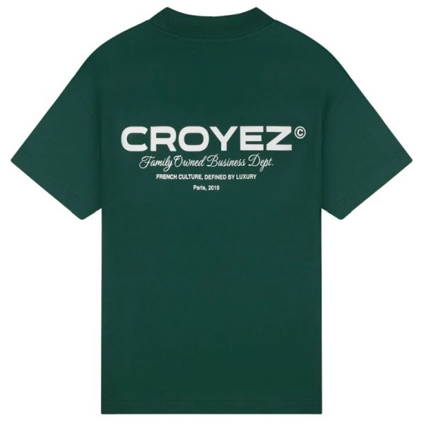 Croyez Family Owned Business T-shirt Donker Groen