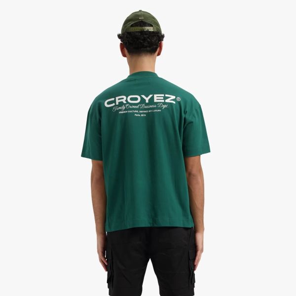 Croyez Family Owned Business T-shirt Donker Groen