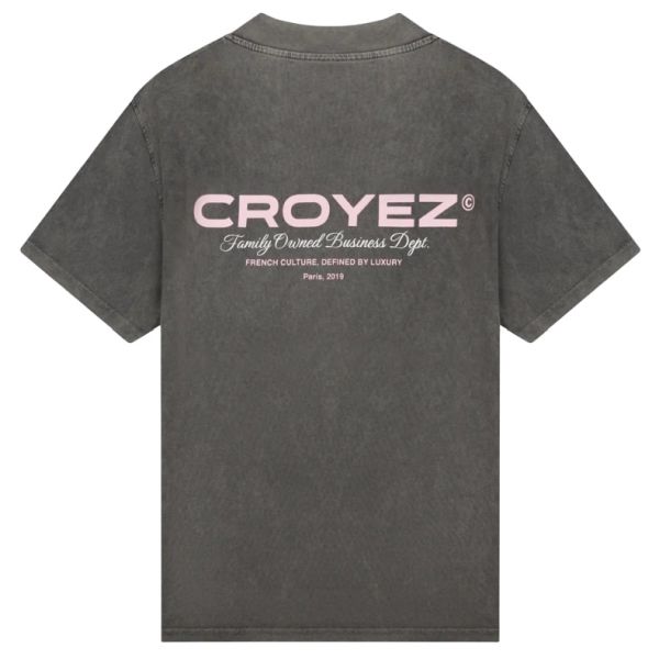 Croyez Family Owned Business T-shirt Grijs