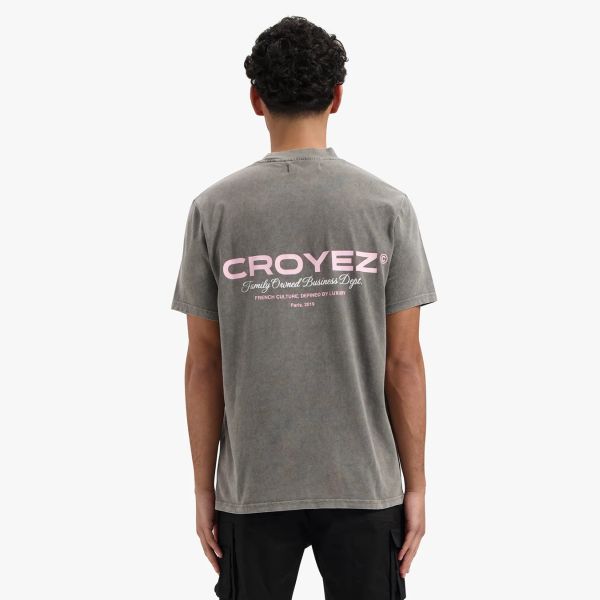 Croyez Family Owned Business T-shirt Grijs