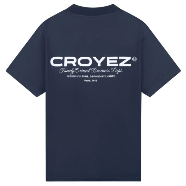 Croyez Family Owned Business T-shirt Navy