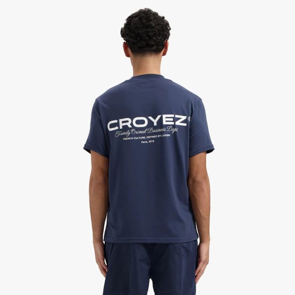 Croyez Family Owned Business T-shirt Navy