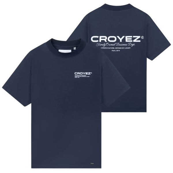 Croyez Family Owned Business T-shirt Navy