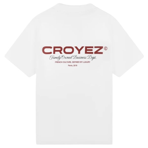 Croyez Family Owned Business T-shirt Wit