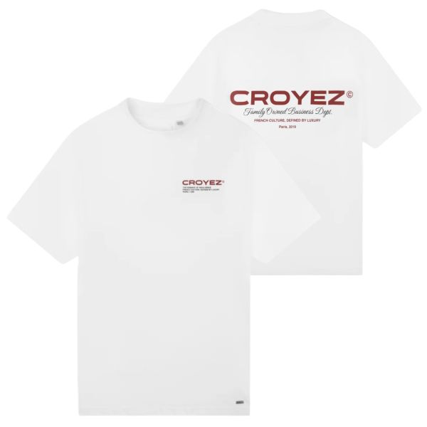 Croyez Family Owned Business T-shirt Wit