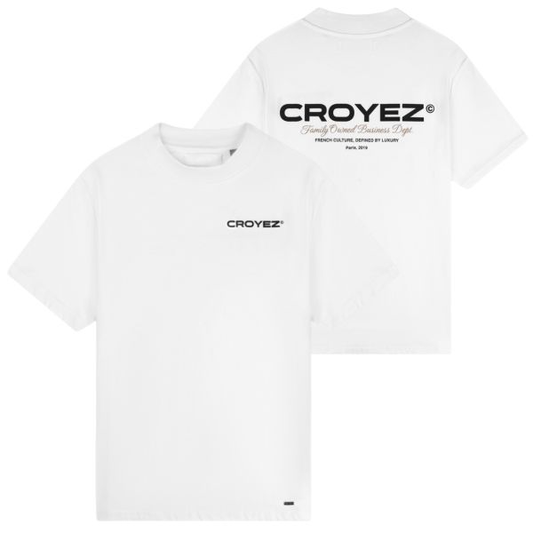 Croyez Family Owned Business T-shirt Wit