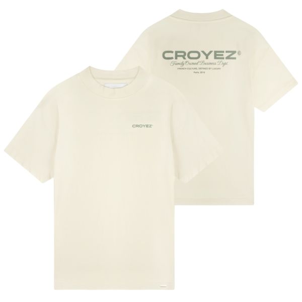 Croyez Family Owned Business T-shirt Beige