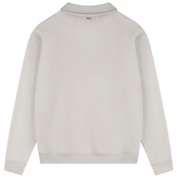Croyez Fraternité Half Zip Sweater Grijs