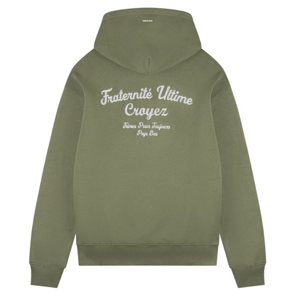 Croyez Fraternité Hoodie Donker Groen