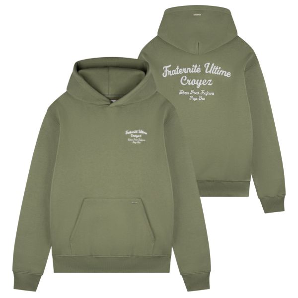 Croyez Fraternité Hoodie Donker Groen
