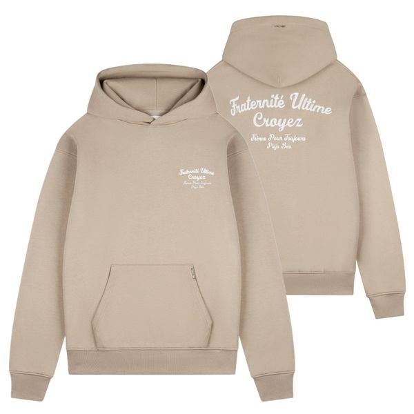 croyez fraternité hoodie khaki