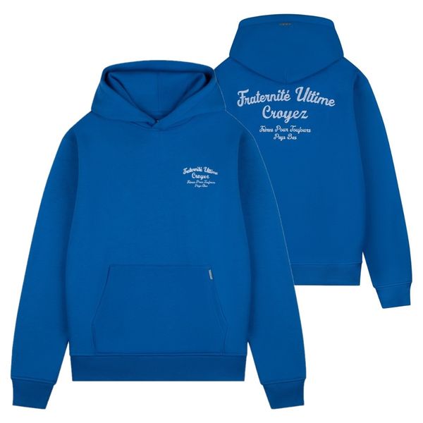 croyez fraternité hoodie kobalt