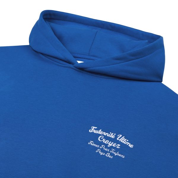 croyez fraternité hoodie kobalt