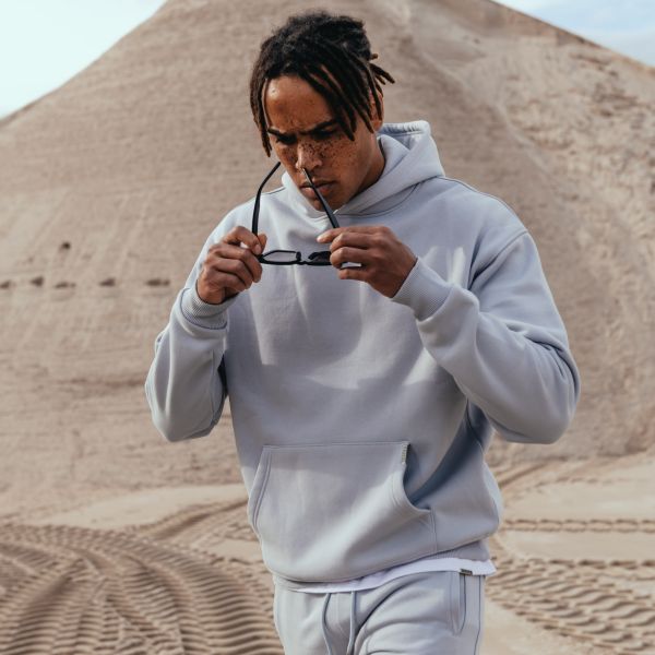 Croyez Fraternité Hoodie Licht Blauw