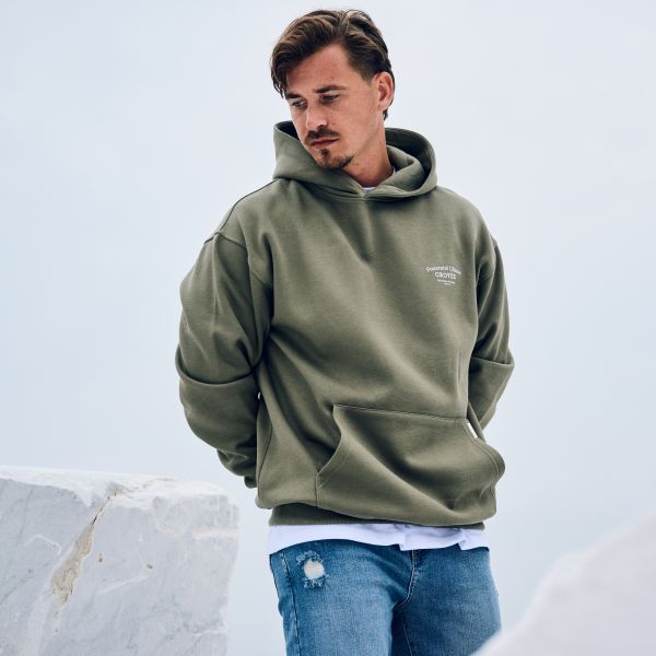Croyez Fraternité Hoodie Olive