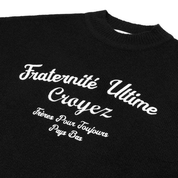 croyez fraternité knit sweater zwart2