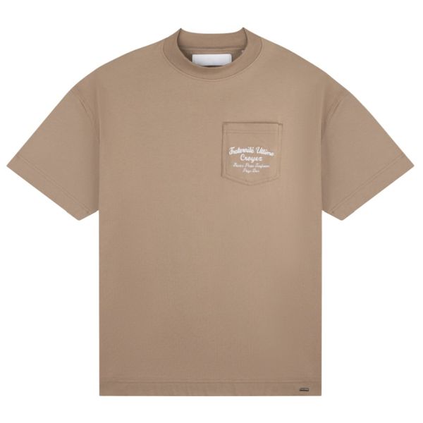 Croyez Fraternité Pocket T-shirt Beige