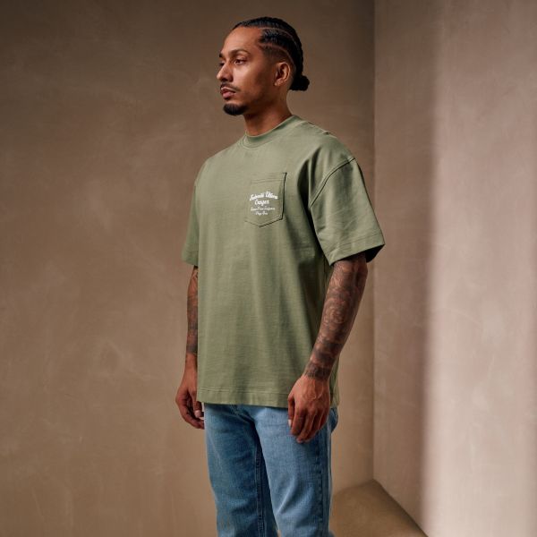 Croyez Fraternité Pocket T-shirt Donker Groen