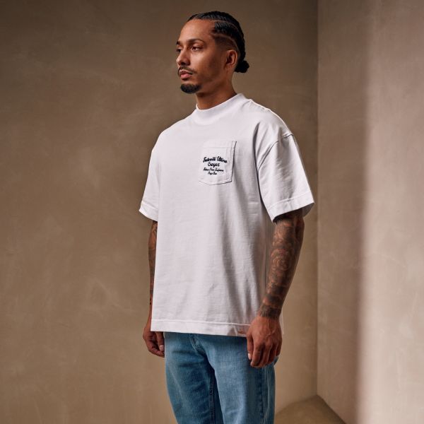 Croyez Fraternité Pocket T-shirt Wit