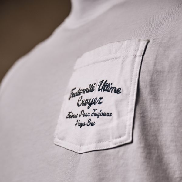 Croyez Fraternité Pocket T-shirt Wit