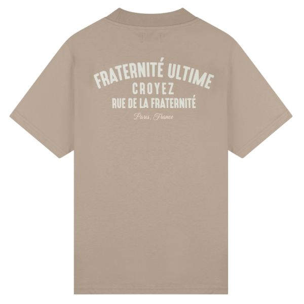 Croyez Fraternité Puff T-shirt Beige
