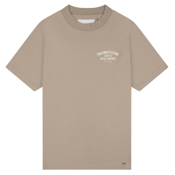 Croyez Fraternité Puff T-shirt Beige