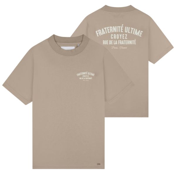 Croyez Fraternité Puff T-shirt Beige