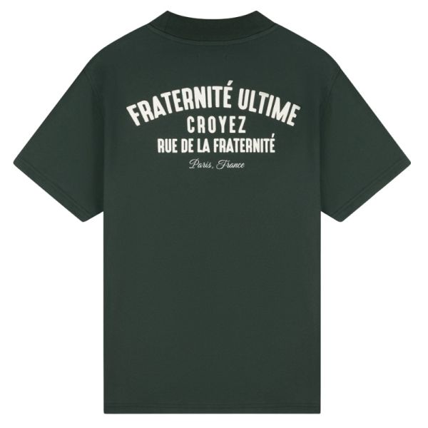 Croyez Fraternité Puff T-shirt Donker Groen
