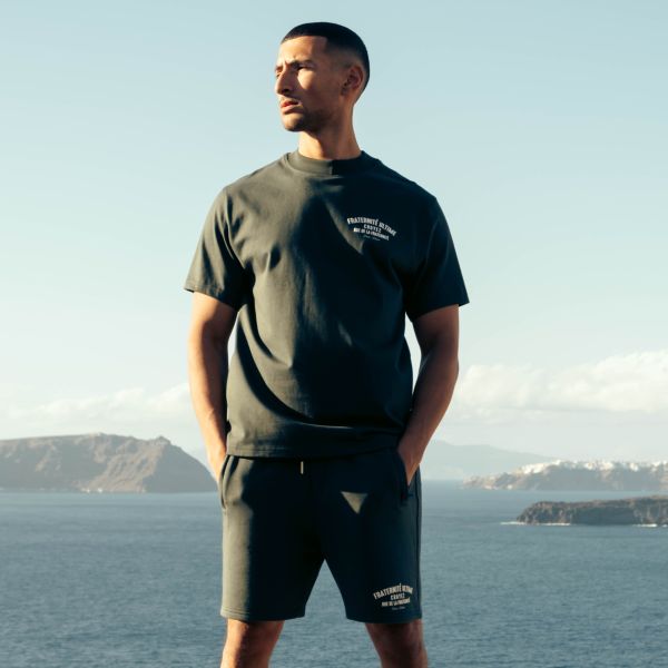 Croyez Fraternité Puff T-shirt Donker Groen