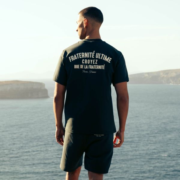 Croyez Fraternité Puff T-shirt Donker Groen