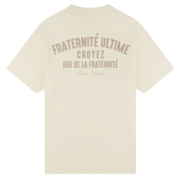 Croyez Fraternité Puff T-shirt Off White Beige