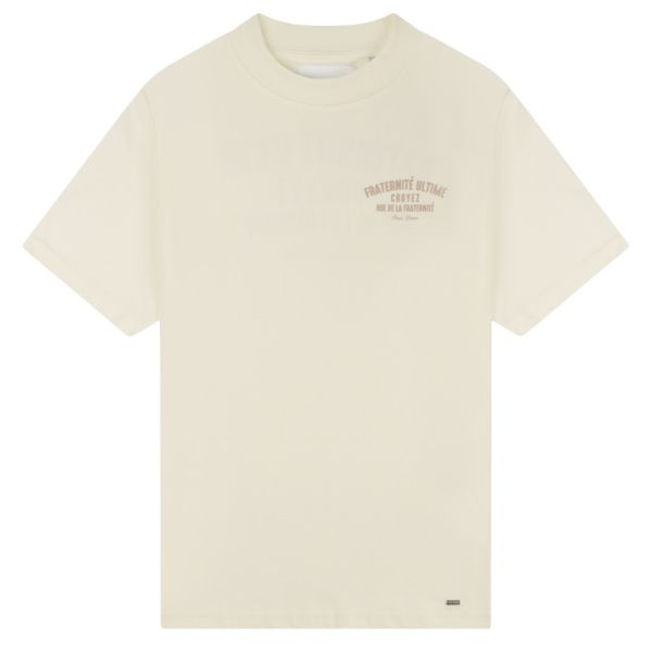 Croyez Fraternité Puff T-shirt Off White Beige