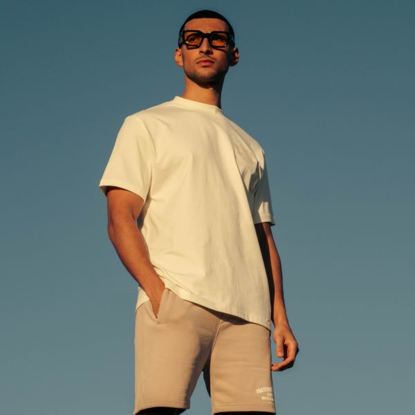 Croyez Fraternité Puff T-shirt Off White Beige
