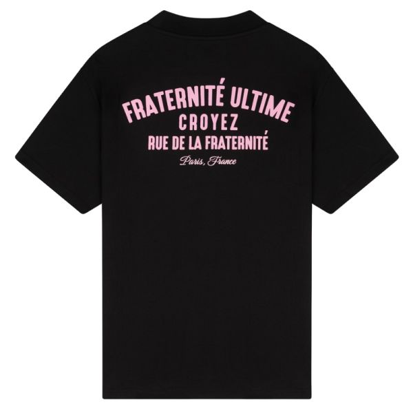 Croyez Fraternité Puff T-shirt Zwart