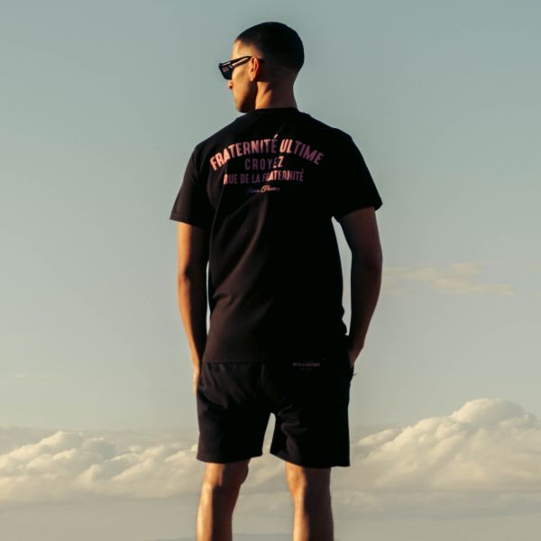 Croyez Fraternité Puff T-shirt Zwart