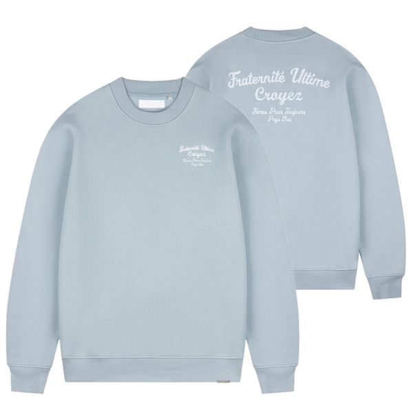 croyez fraternité sweater blauw
