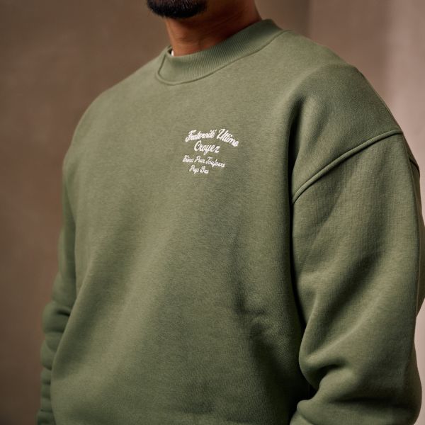 Croyez Fraternité Sweater Donker Groen