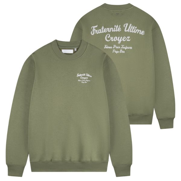 Croyez Fraternité Sweater Donker Groen