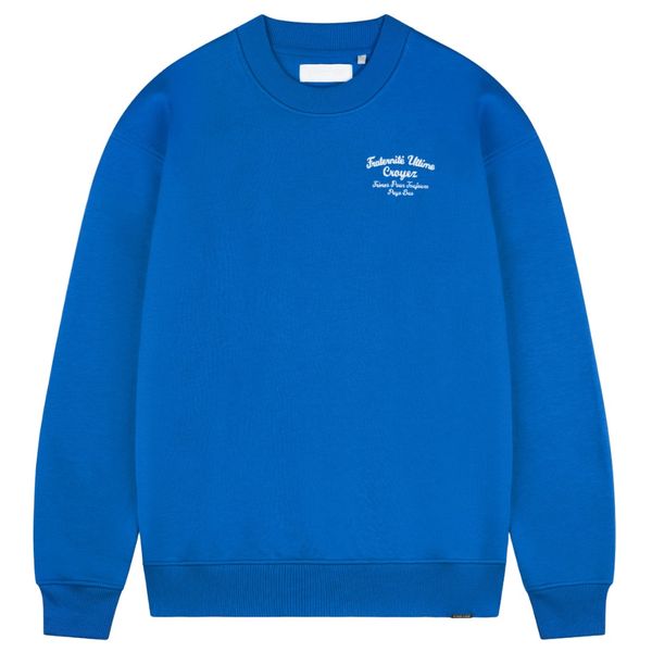 croyez fraternité sweater kobalt