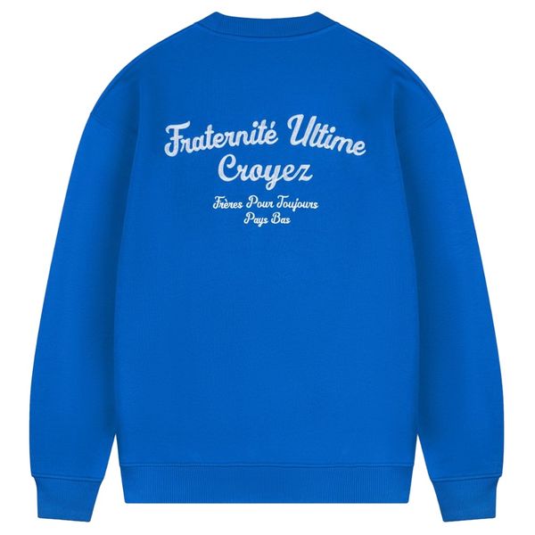 croyez fraternité sweater kobalt